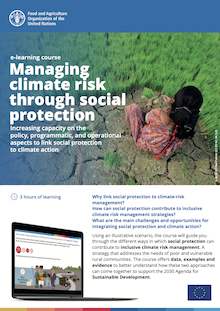 e-learning course: Managing climate risk through social protection